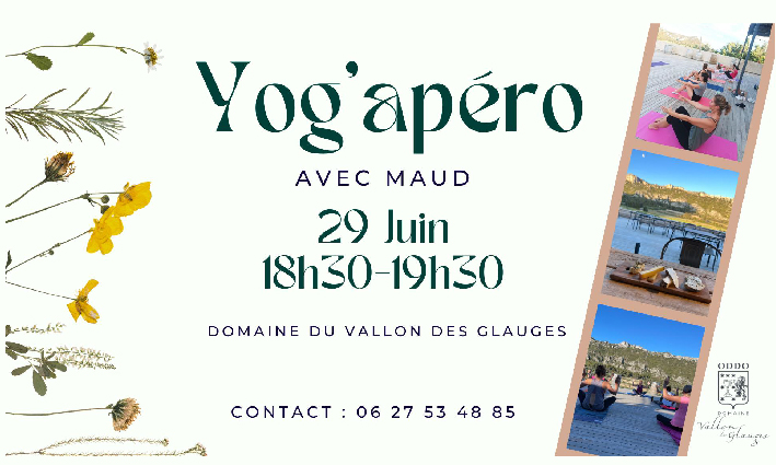 Yog’Apéro <br> Domaine du Vallon des Glauges
