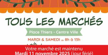 Votre marché du 11 novembre 2025 est maintenu <br> 03/11/2025