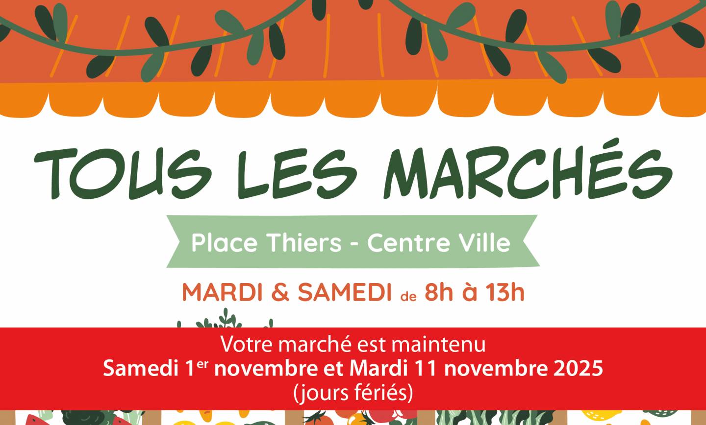 Votre marché est maintenu <br> 24/10/2025