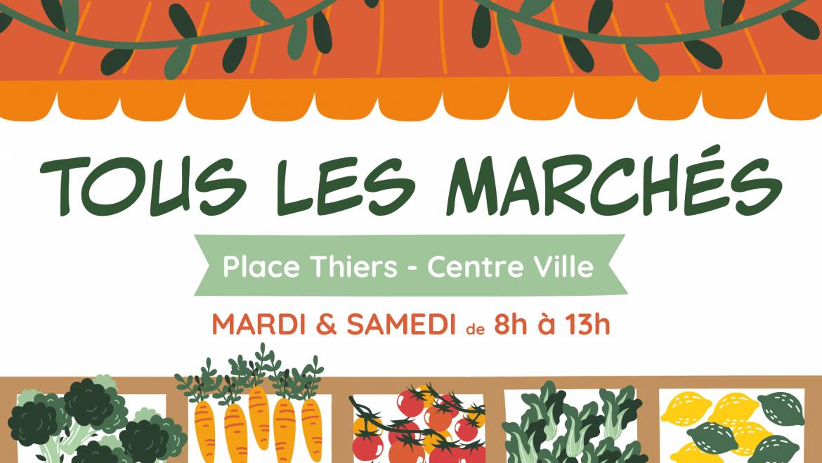 Lieu des marchés du village <br> 15/10/2025