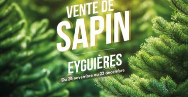 Vente de sapins <br> du 28/11 au 23/12