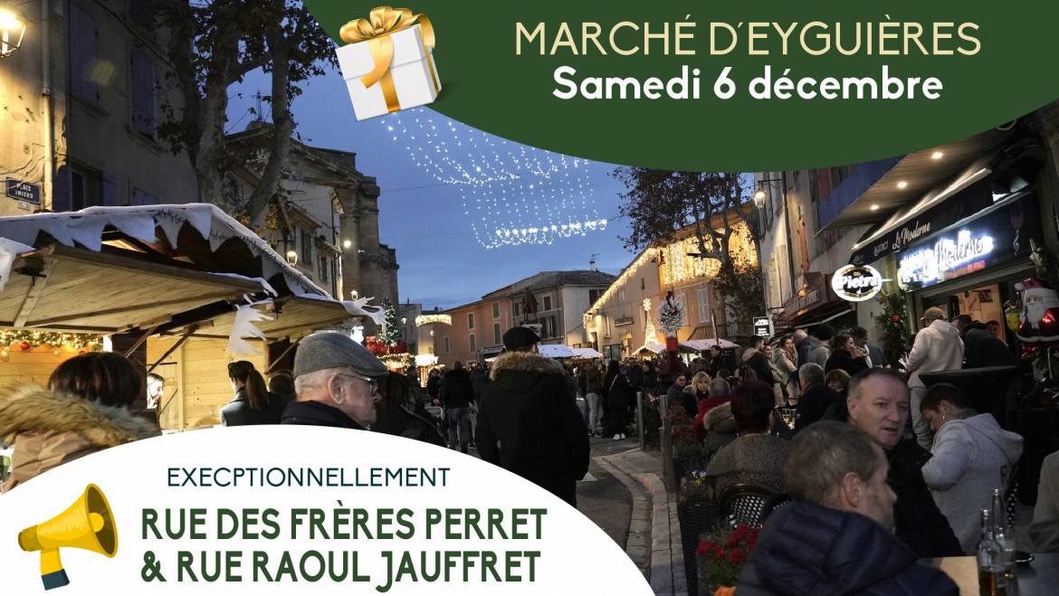 Changement de lieu du marché hebdomadaire <br> 3/12/25