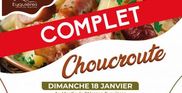 18 janvier 2026 <br>  Choucroute – COMPLET
