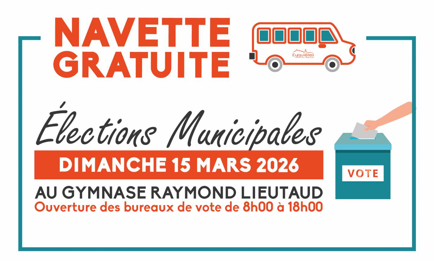 Navette élections municipales – dimanche 15 mars 2026