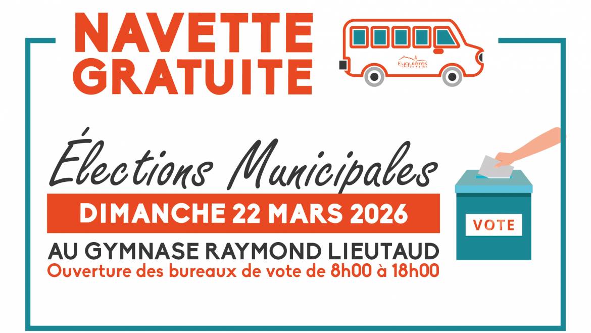 Navette élections municipales – dimanche 22 mars 2026